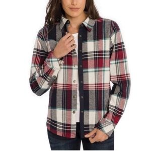 ORVIS Fleeced Lined Flannel Pinnacle Shirt Jacket Shaket size Medium